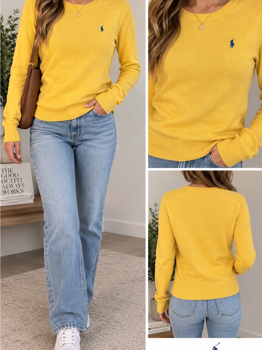 Polo by Ralph Lauren Sunflower Yellow Crewneck Sweater